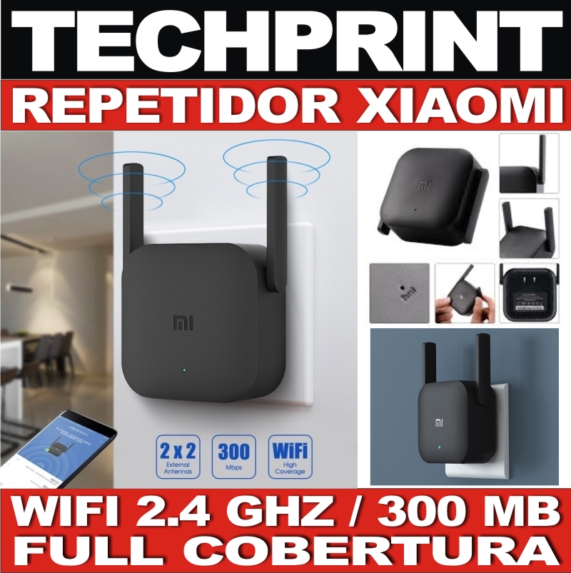 Xiaomi Mi Wifi Pro Repetidor Amplificador 2 Antenas 300 Mbps - TechPrint SAC